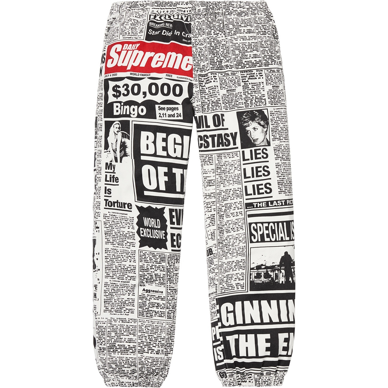 Newsprint Skate Pant view 3